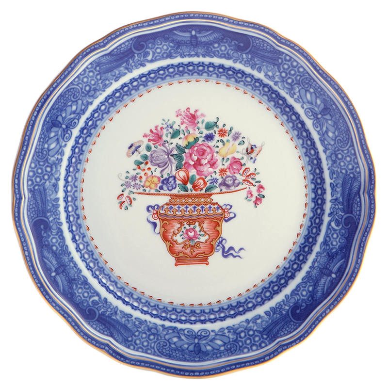 Mottahedeh Mandarin Bouquet Dinner Plate
