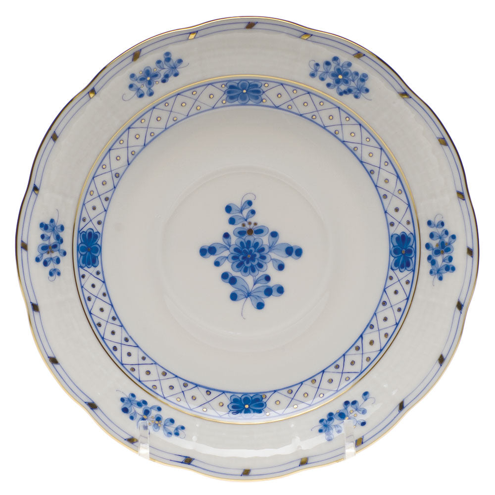 Herend Blue Garden Tea Saucer 6"d