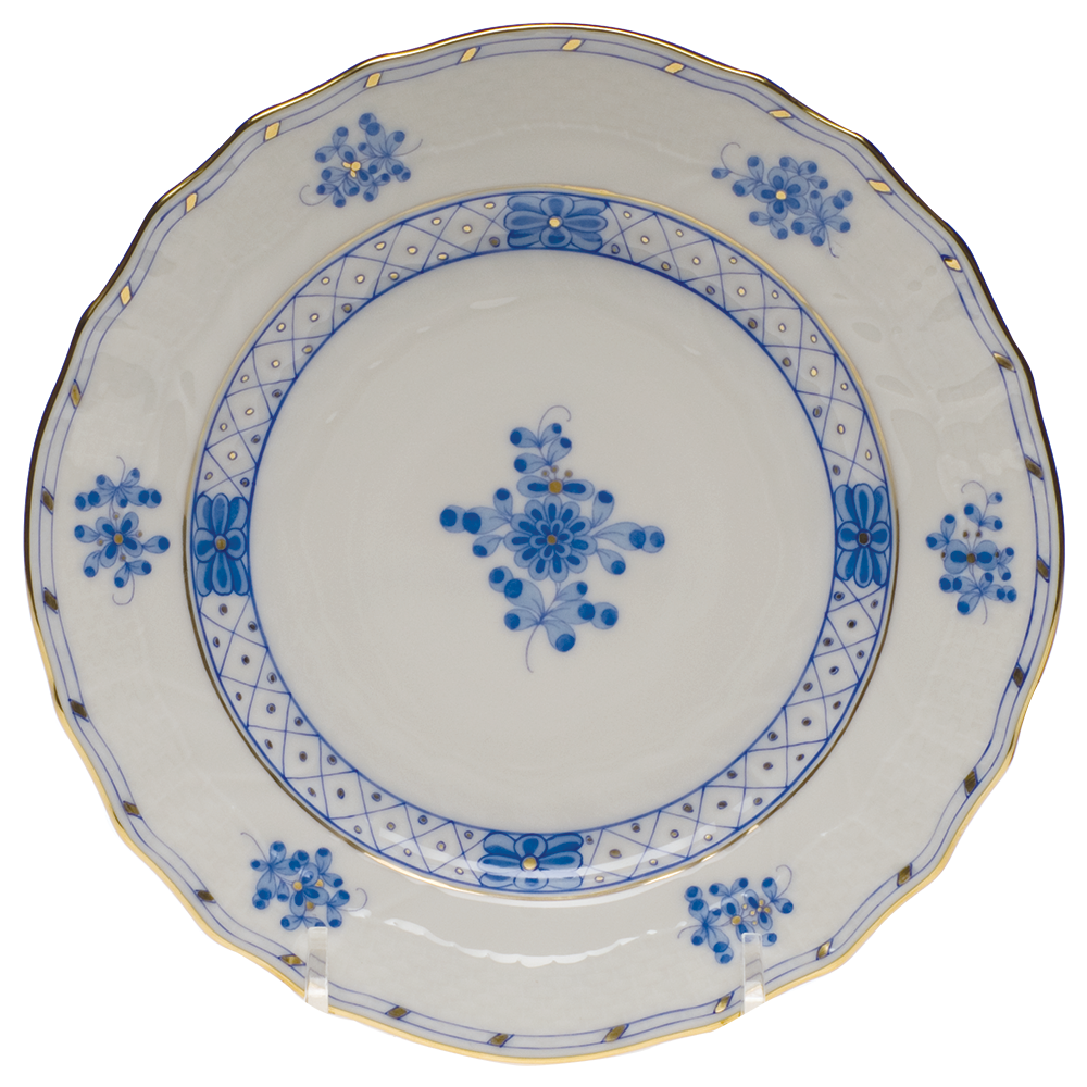 Blue Garden Bread And Butter Plate