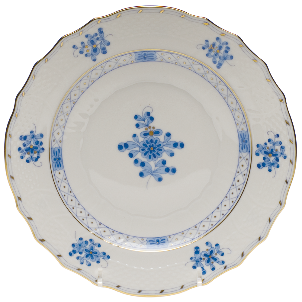 Blue Garden Dessert Plate