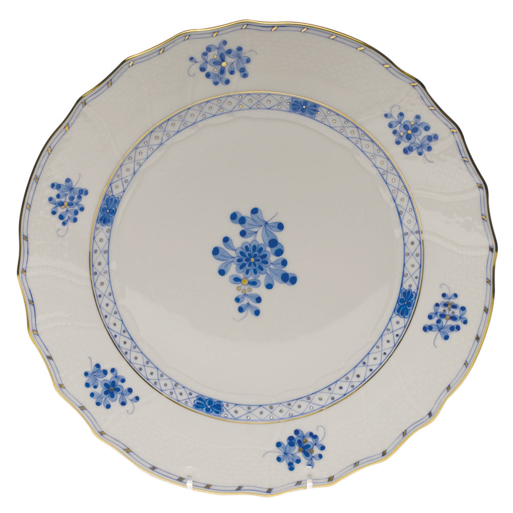 Herend Blue Garden Dinner Plate 10.5"d