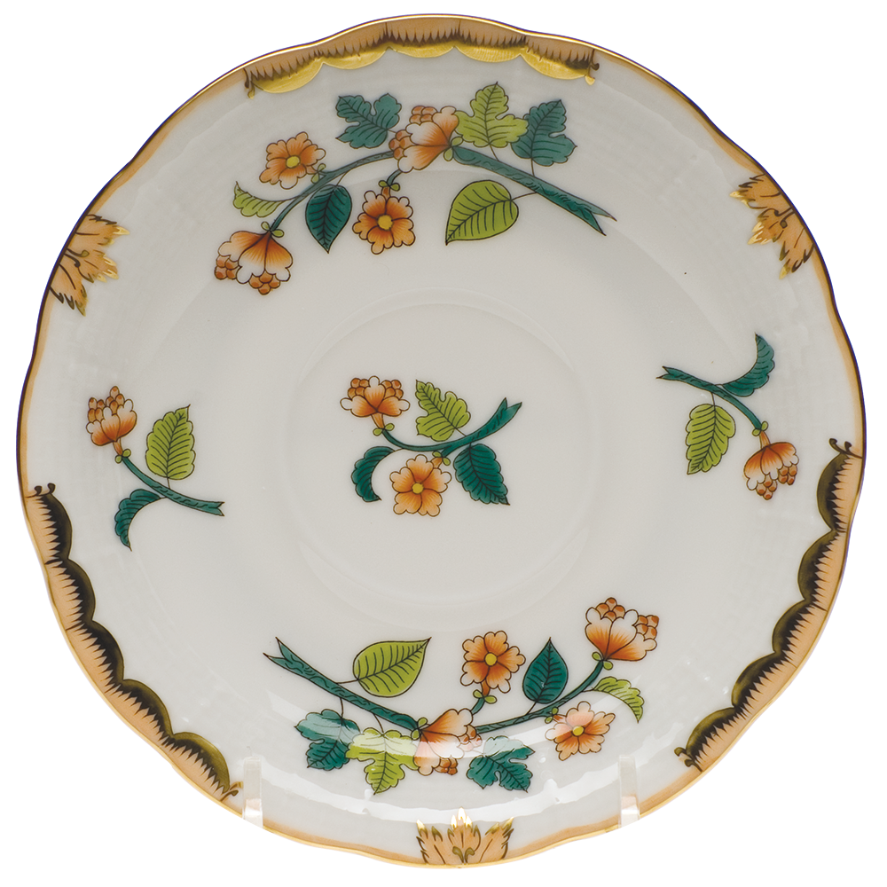 Livia Rust Tea Saucer 6"d