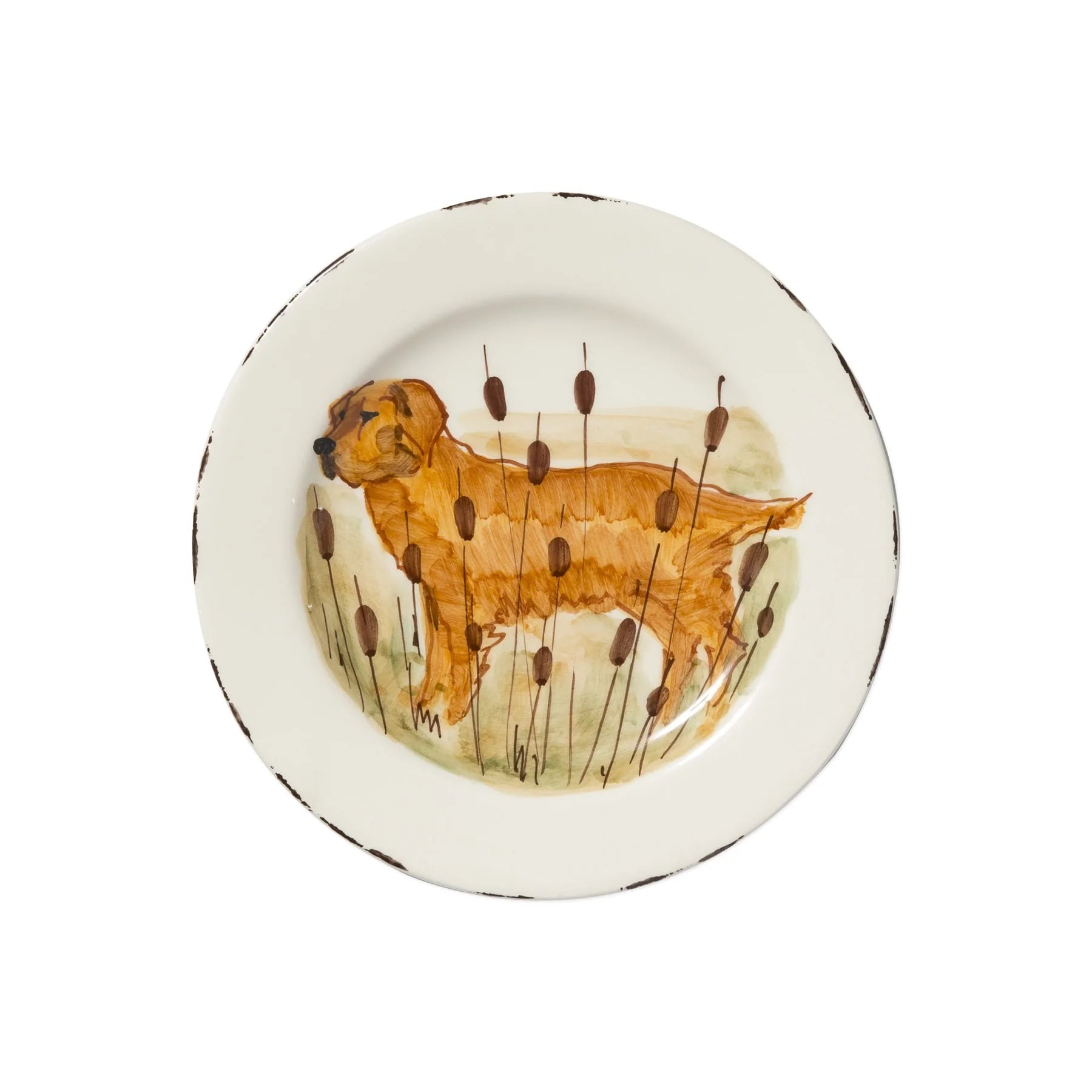 Wildlife Salad Plate - Hunting Dog