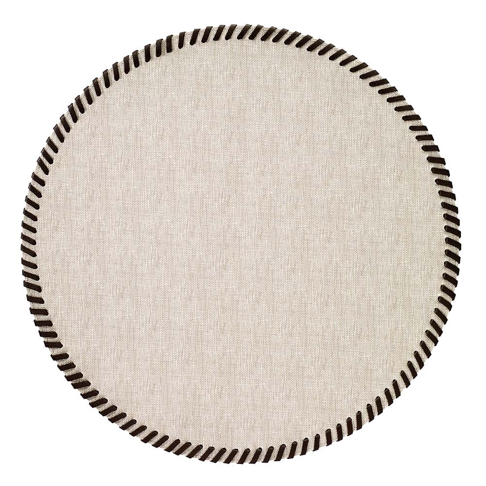 Placemats Whipstitch Beige Set of 4