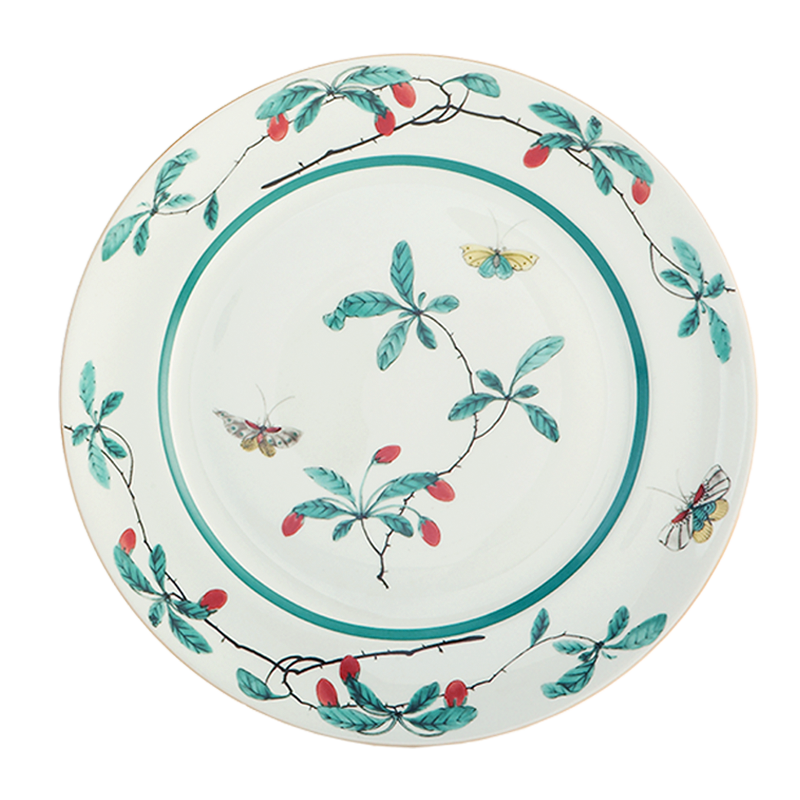 Mottahedeh Famille Verte Dessert Plate