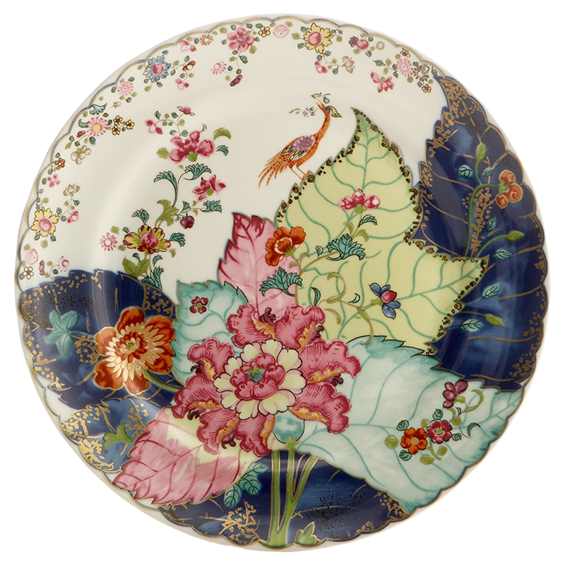 Mottahedeh Tobacco Leaf Dinner Plate
