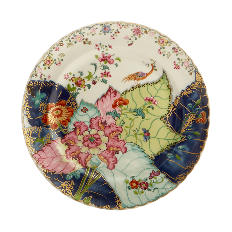 Mottahedeh Tobacco Leaf Dessert Plate