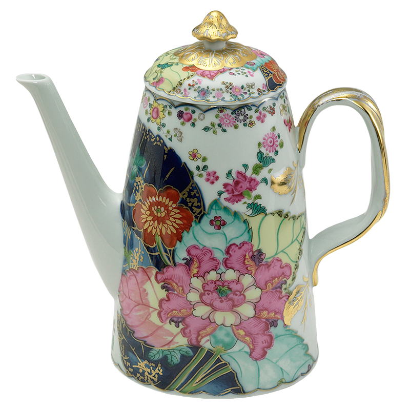 Mottahedeh Tobacco Leaf Coffeepot