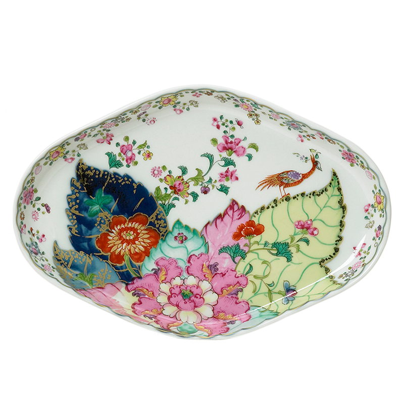 Mottahedeh Tobacco Leaf Oval Tray