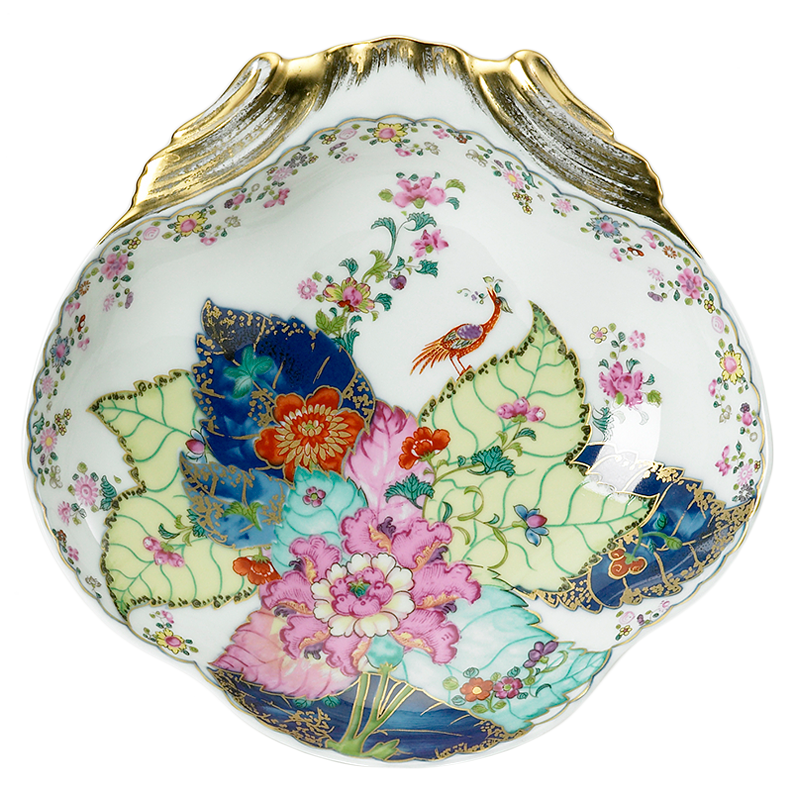 Mottahedeh Tobacco Leaf Shell Dish