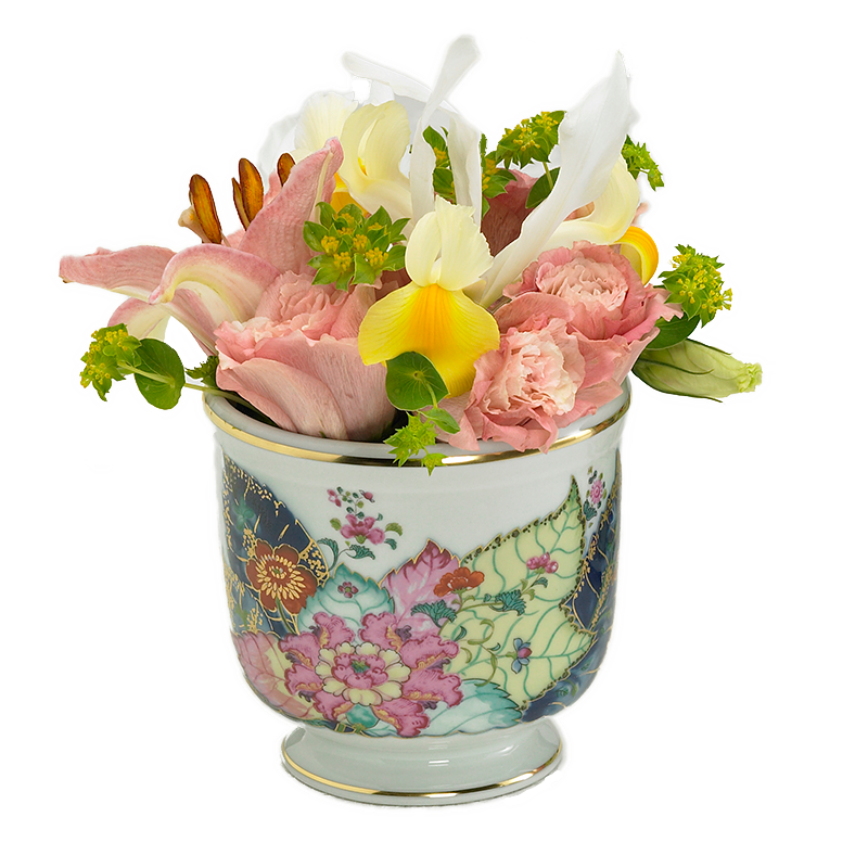 Mottahedeh Tobacco Leaf Cachepot - Sm.