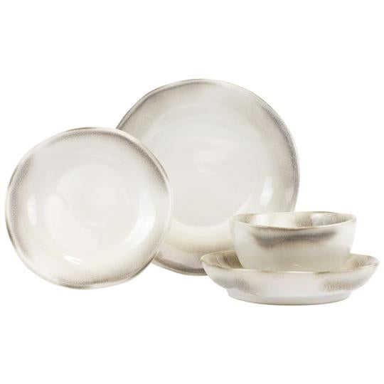 Vietri Aurora Ash Four-Piece Place Setting