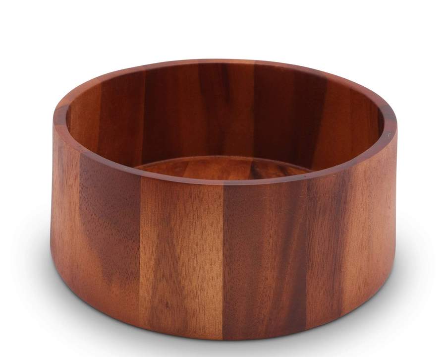 Tulip Shape Wood Salad Bowl