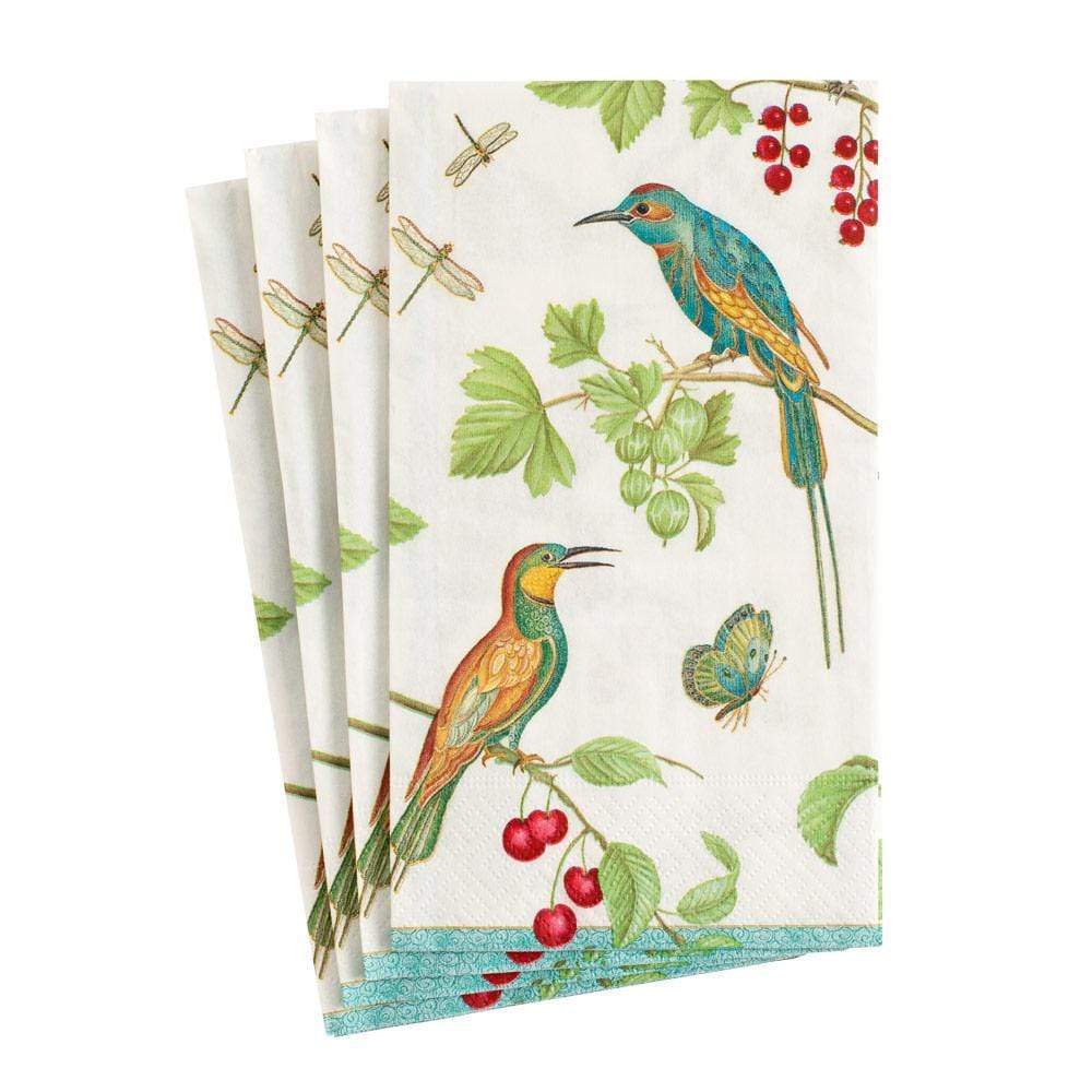 Jeweled Birds Paper Guest Towels