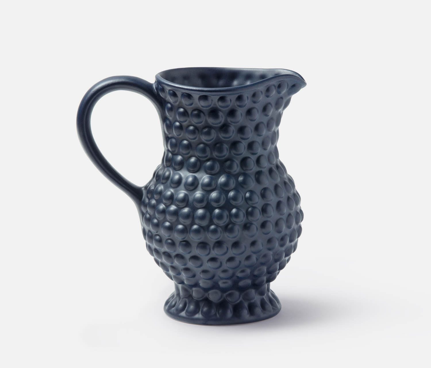 Remi Navy Blue Matte Pitcher