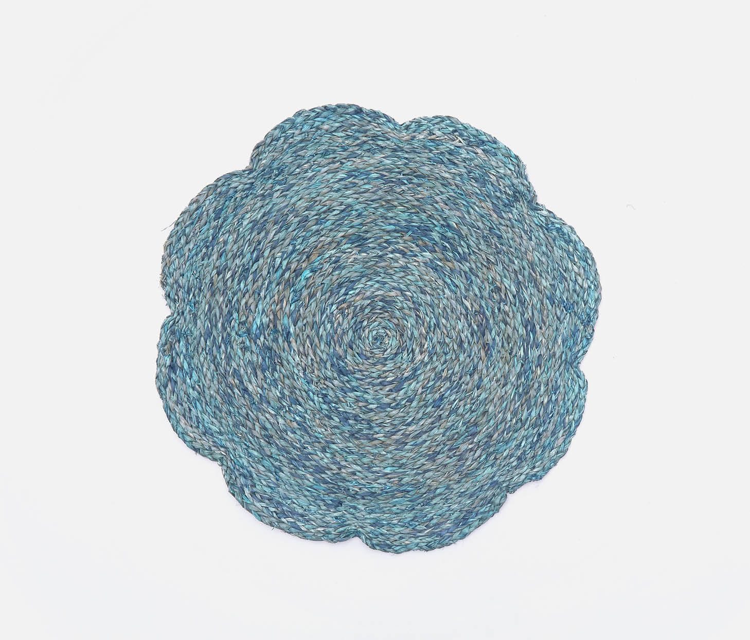 Vera Mixed Blue Flower Placemat Set/4