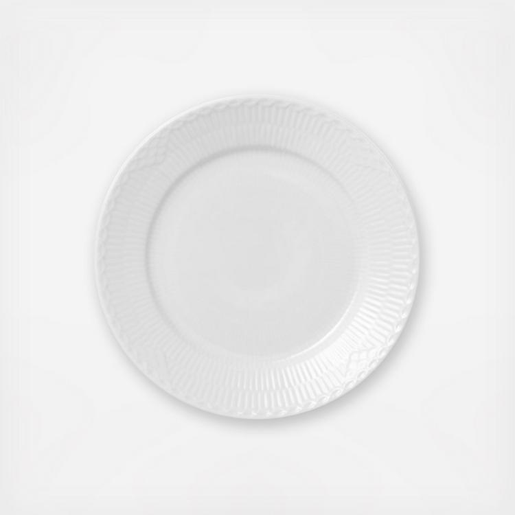 White Fluted Dessert/ Salad 8.75in