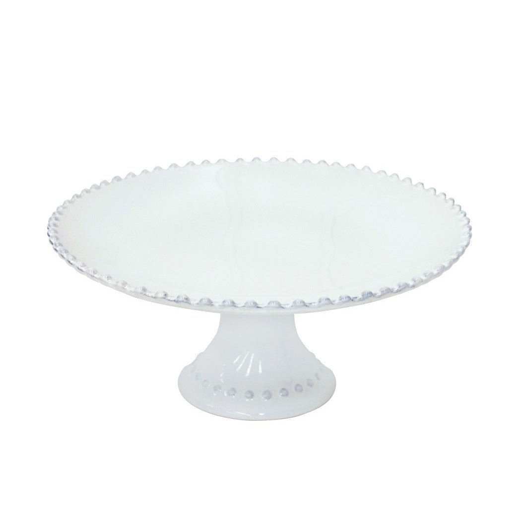 Pearl White 11" Cake Stand
