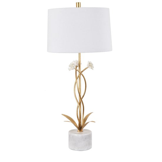 Marble & Metal Table Lamp