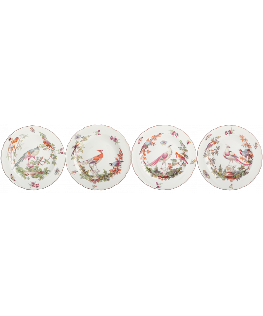 Chelsea Bird Dessert Plate s/4