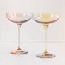 Estelle Colored Champagne Coupe - Set of 2