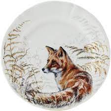 Sologne Dessert Plate Fox