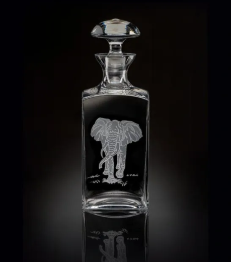 Elephant Crystal Decanter