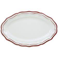 Filet Red Oval Platter