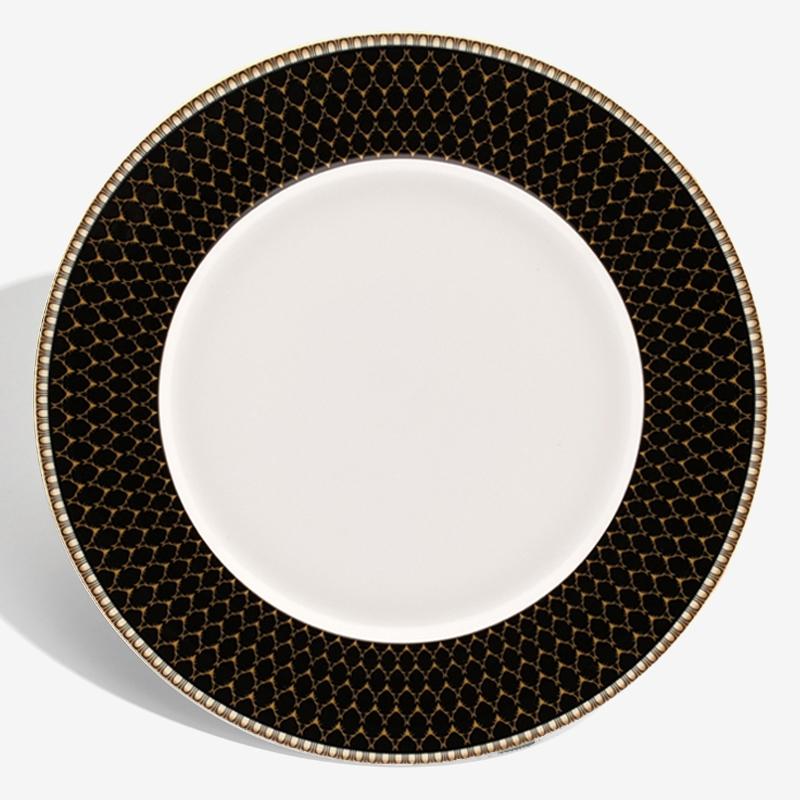 Antler Trellis - Black - Gold - 13" Charger Plate
