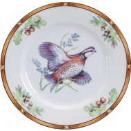 Game Birds Bob White Quail Bread Plate