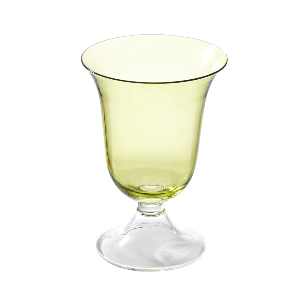 Adriana Water Glass, Green, Set of 4