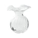 Vietri Hibiscus Glass Clear Small Fluted Vase