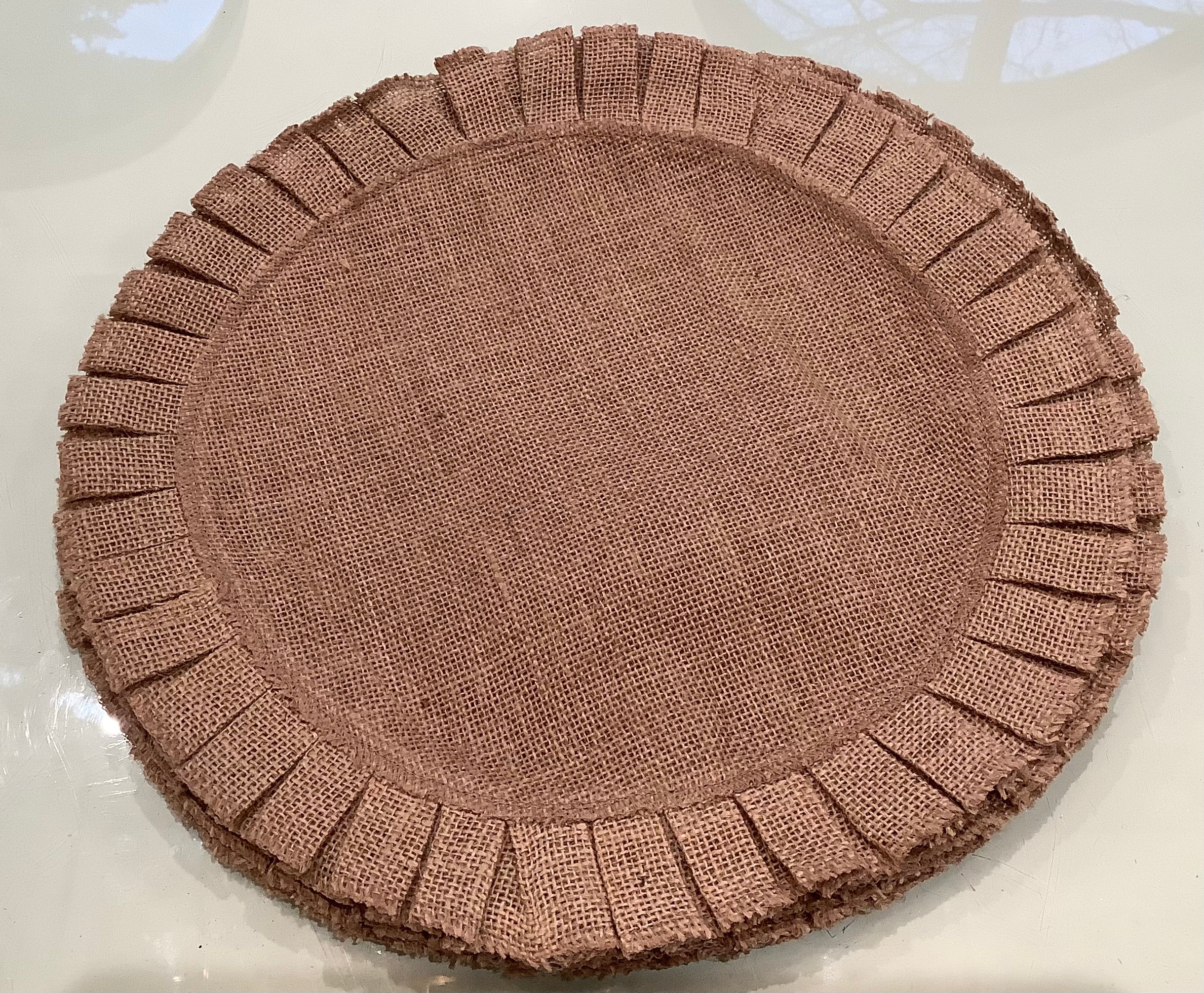 Burlap Placemats Set/4