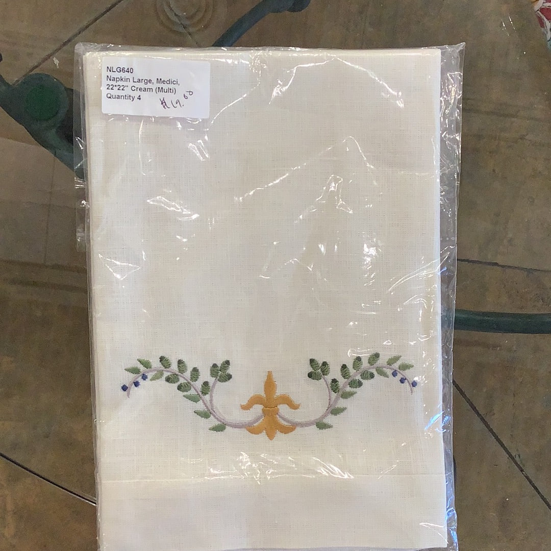 Medici Napkin Large Cream - set of 4