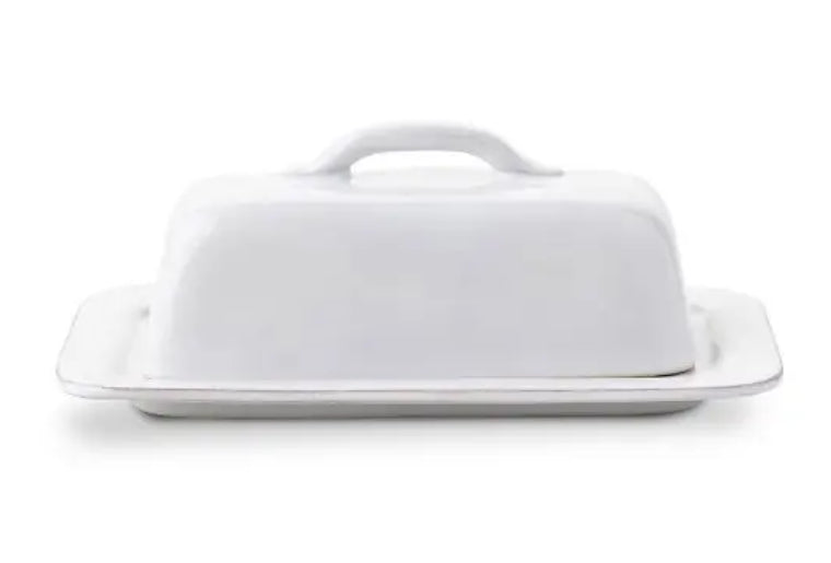 Puro Butter Dish- Whitewash