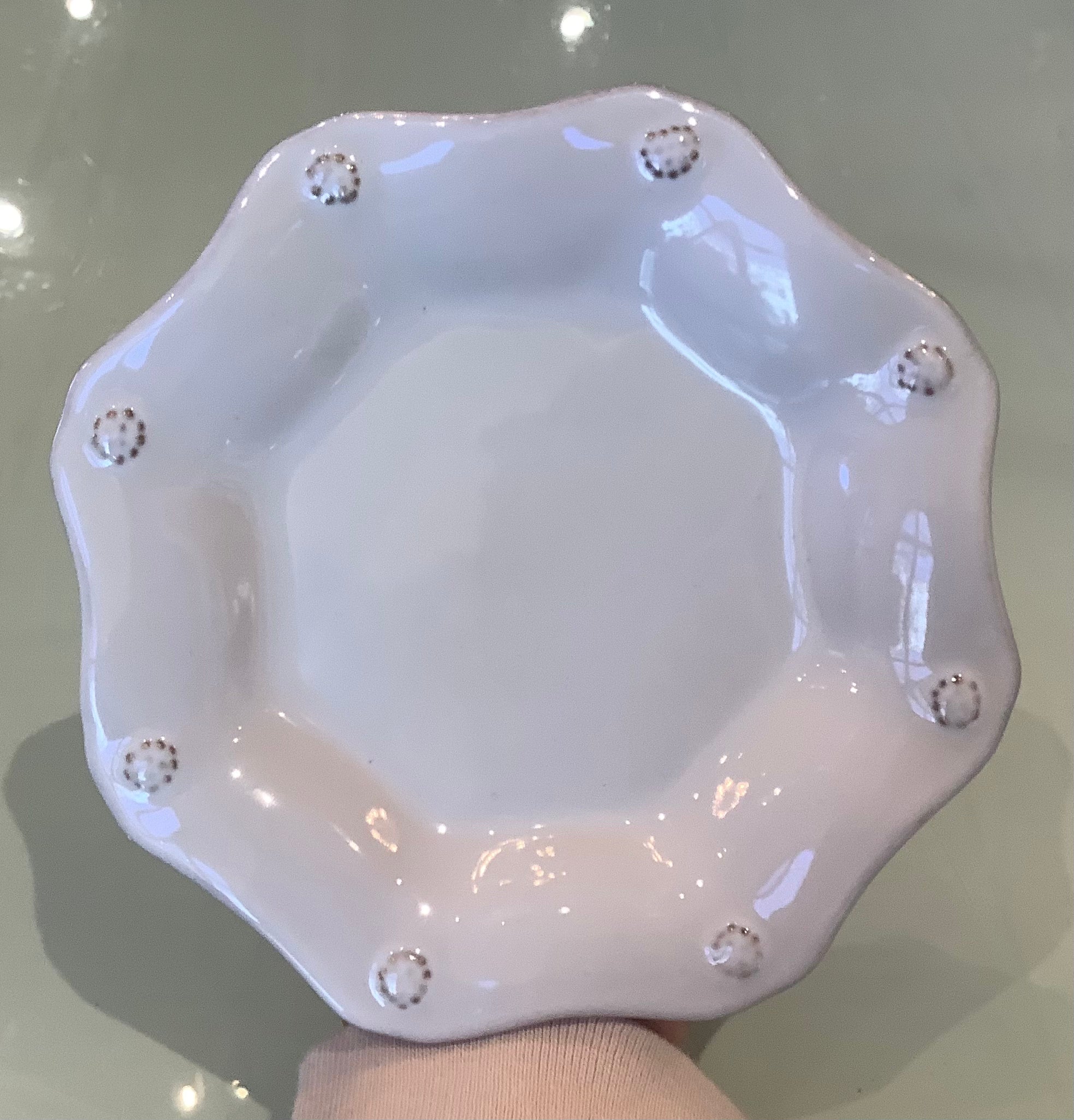 Berry & Thread Whitewash Scallop Tea Plate