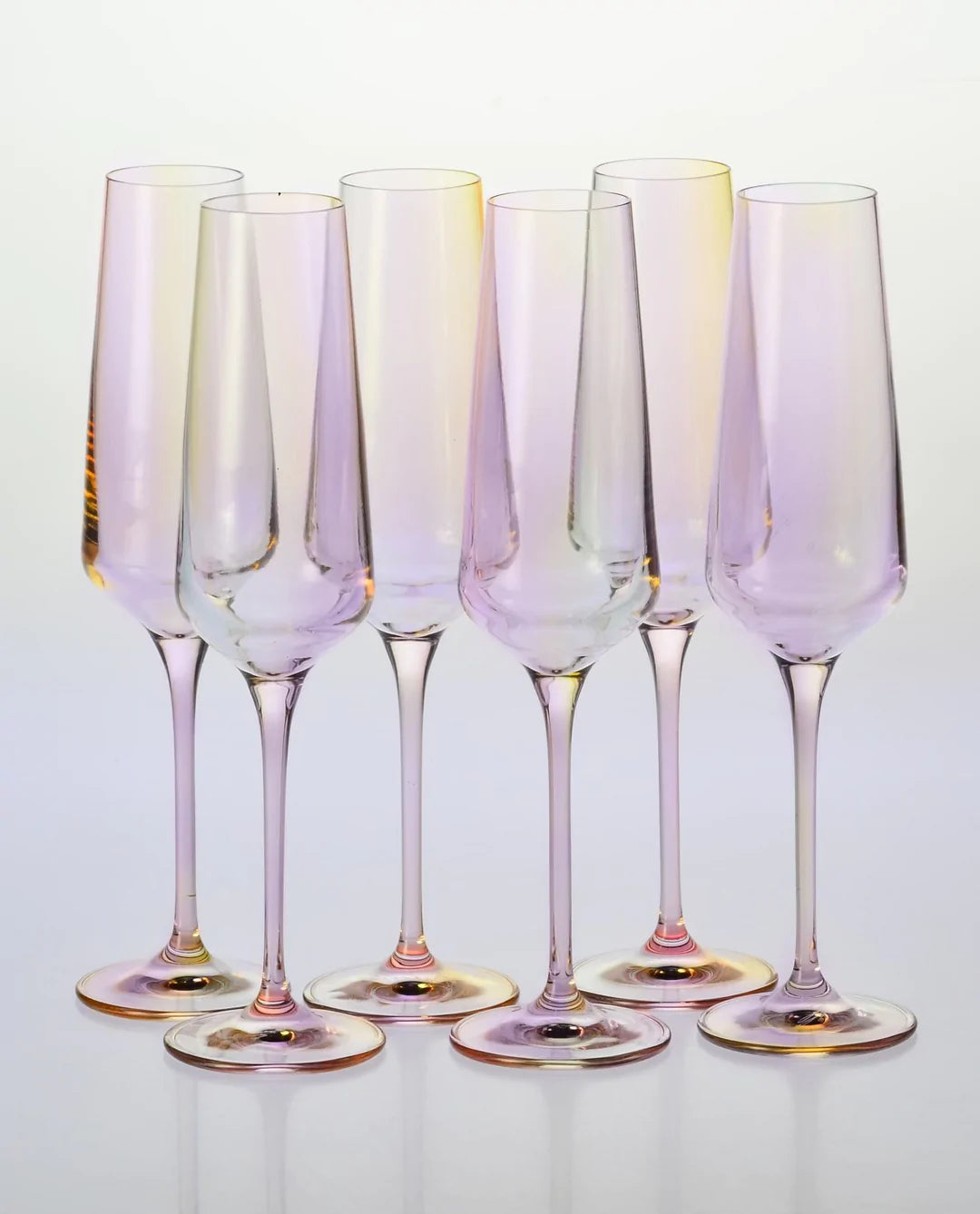 Estelle Colored Champagne Flute - Set of 6