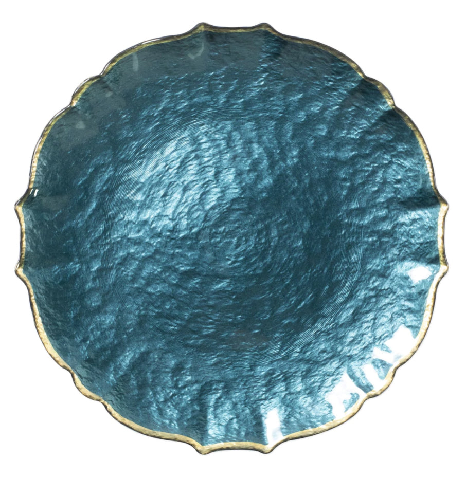 Baroque Glass Service Plate/Charger