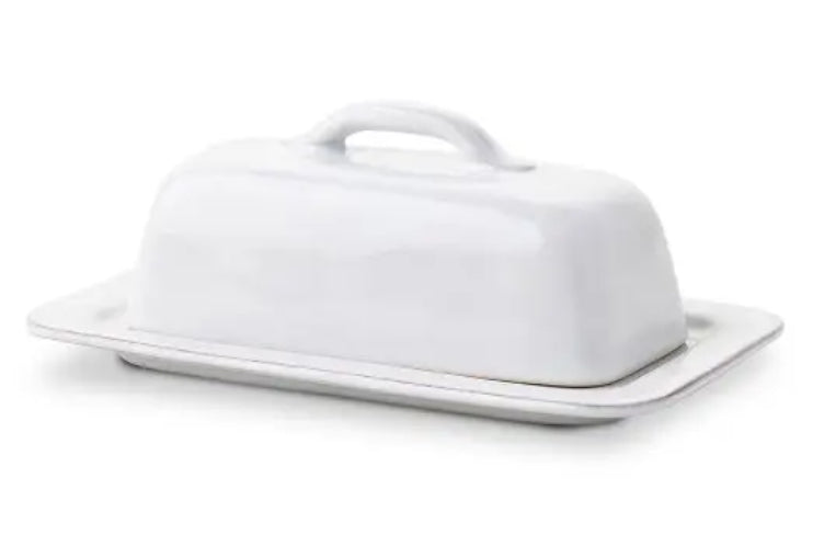 Puro Butter Dish- Whitewash
