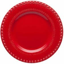 Fantasy - Dessert Plate Red