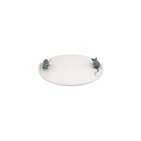 Cheese Trays - White Lily Cheese Tray With Mouse