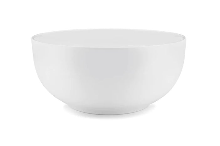 Diamond White Melamine Round Serving Bowl