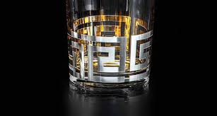 Meandro Double Old Fashion in Greek Key - Set of 6