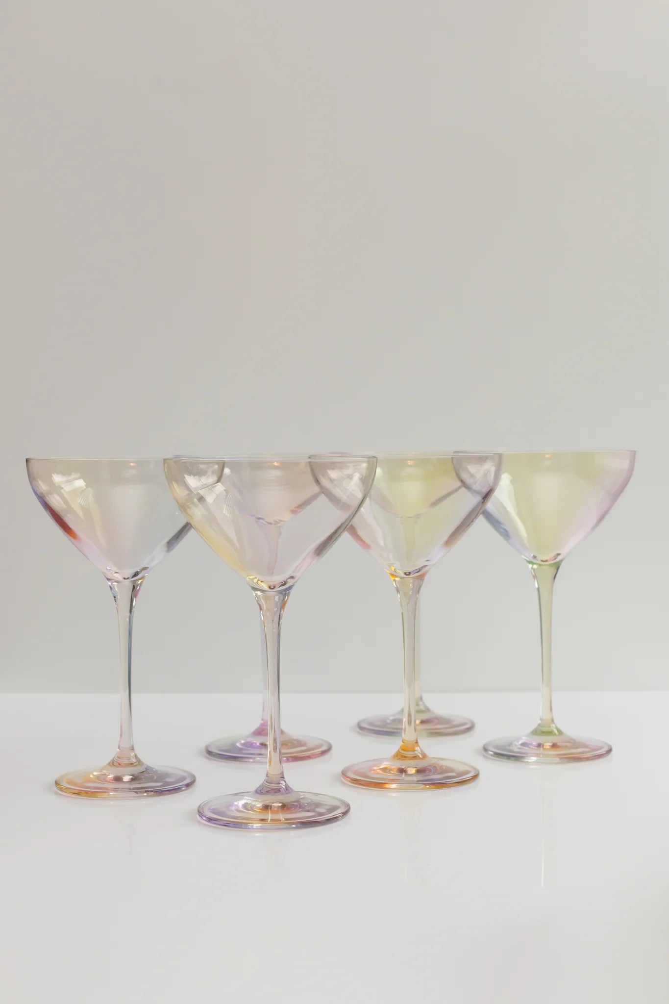 Estelle Colored Martini Glass - Set 6