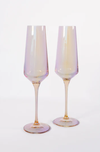 Estelle Colored Champagne Flute - Set of 2