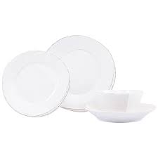 Vietri Lastra White Four-Piece Place Setting