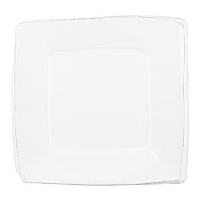 Vietri Lastra White Square Platter