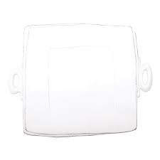 Vietri Lastra Handled Square Platter