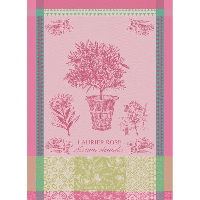 Kitchen Towel Laurier En Pot Rose