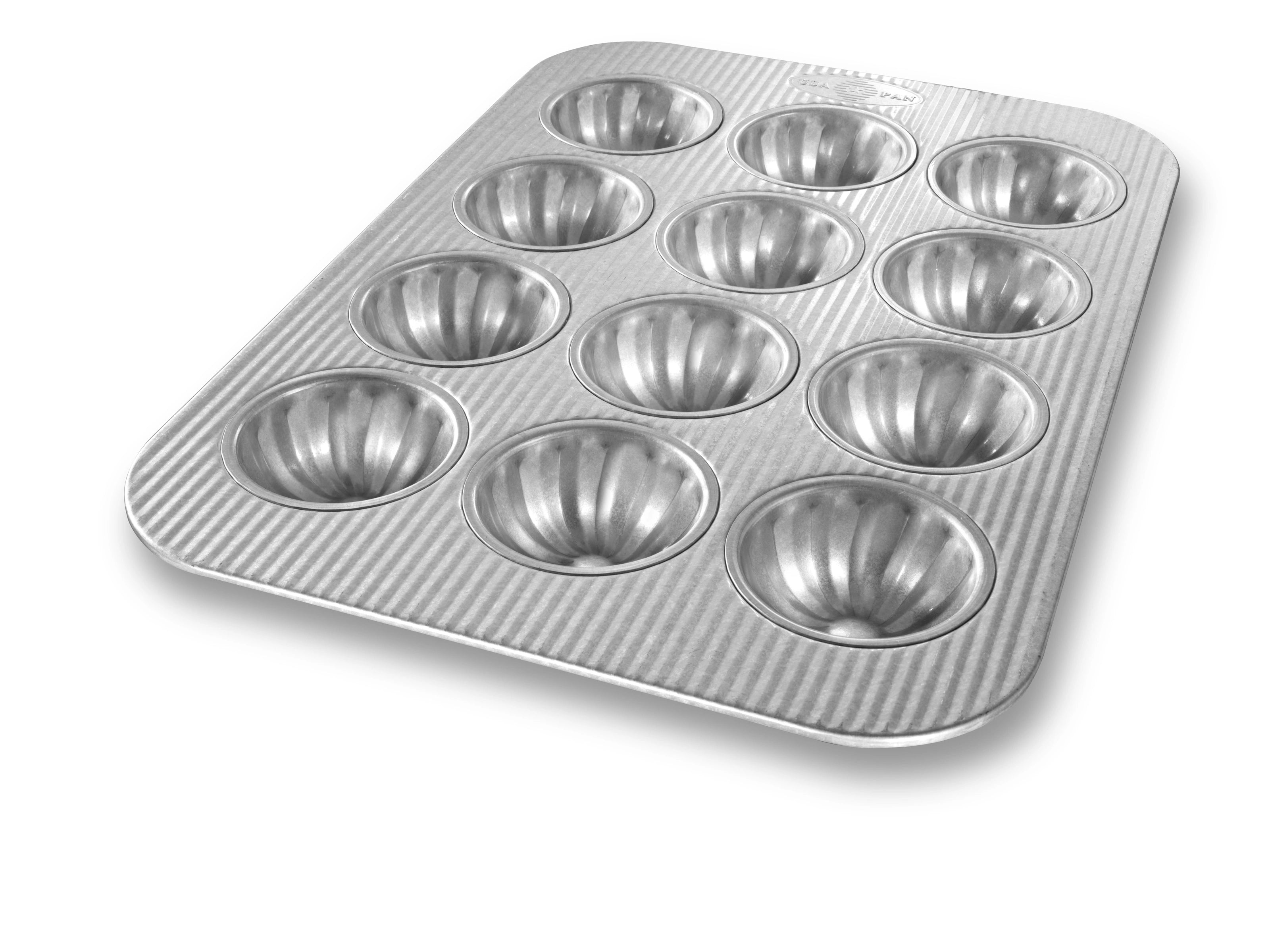 USA Pan Mini Fluted Cupcake Pan - 12 Cup